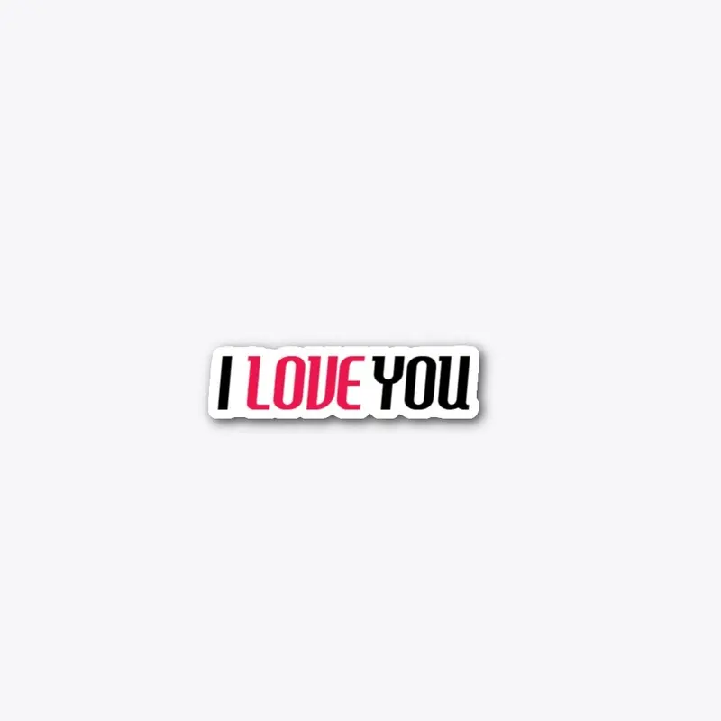 I LOVE YOU STICKER